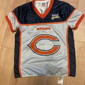 NFL Flag Football Jersey Youth Medium Chicago Bears Reversible Orange Blue White
